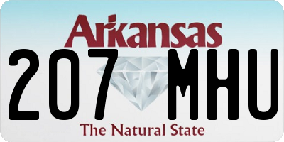 AR license plate 207MHU