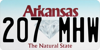 AR license plate 207MHW