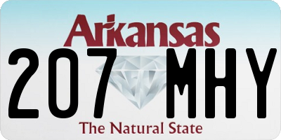 AR license plate 207MHY