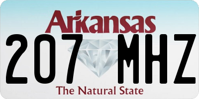 AR license plate 207MHZ