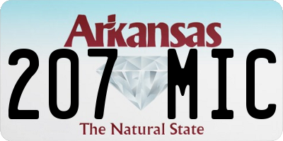 AR license plate 207MIC