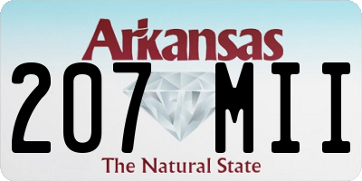 AR license plate 207MII