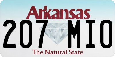 AR license plate 207MIO