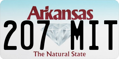 AR license plate 207MIT