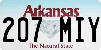AR license plate 207MIY