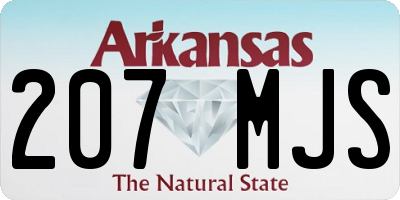 AR license plate 207MJS