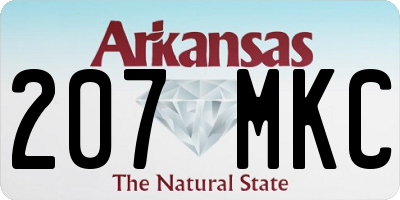 AR license plate 207MKC
