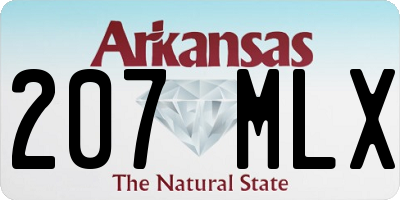 AR license plate 207MLX