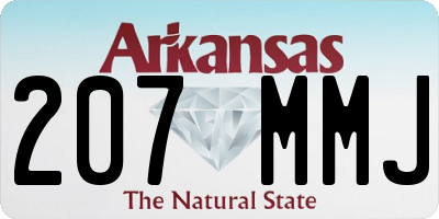 AR license plate 207MMJ