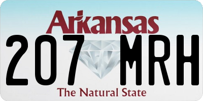 AR license plate 207MRH