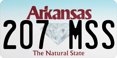 AR license plate 207MSS