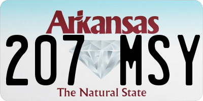 AR license plate 207MSY