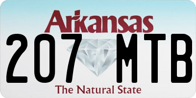 AR license plate 207MTB