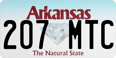 AR license plate 207MTC