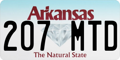 AR license plate 207MTD