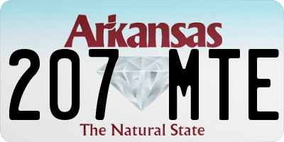 AR license plate 207MTE