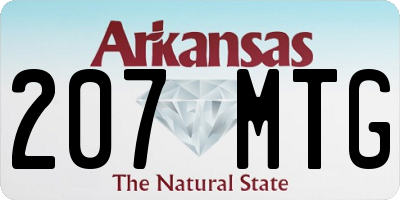 AR license plate 207MTG