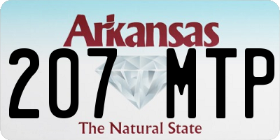 AR license plate 207MTP