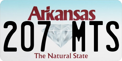 AR license plate 207MTS