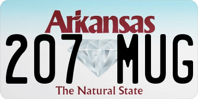AR license plate 207MUG