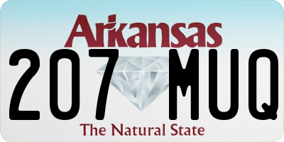 AR license plate 207MUQ