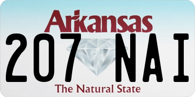 AR license plate 207NAI