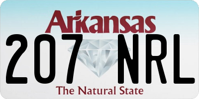 AR license plate 207NRL
