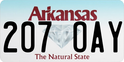 AR license plate 207OAY