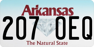 AR license plate 207OEQ