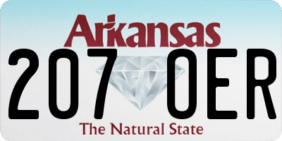 AR license plate 207OER