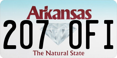 AR license plate 207OFI
