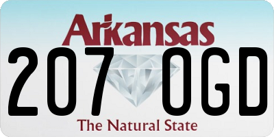 AR license plate 207OGD