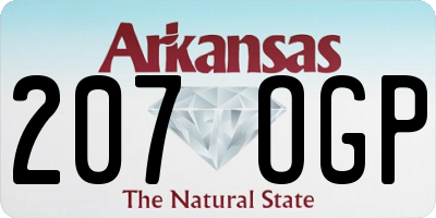 AR license plate 207OGP