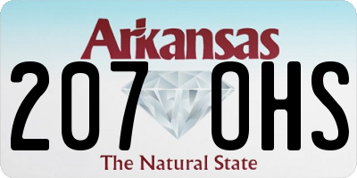 AR license plate 207OHS
