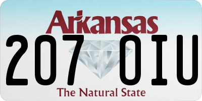 AR license plate 207OIU
