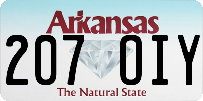 AR license plate 207OIY