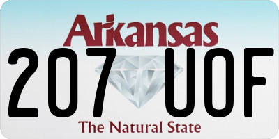 AR license plate 207UOF