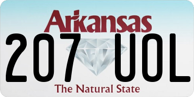 AR license plate 207UOL
