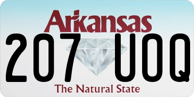 AR license plate 207UOQ