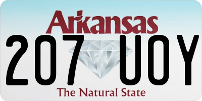 AR license plate 207UOY