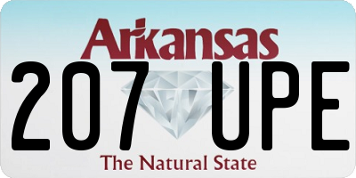 AR license plate 207UPE