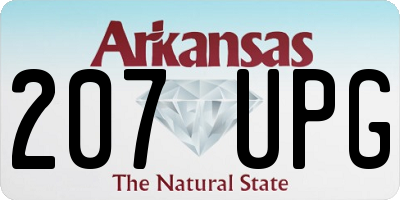 AR license plate 207UPG