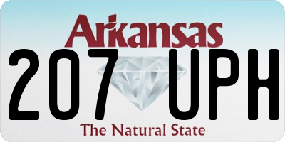 AR license plate 207UPH
