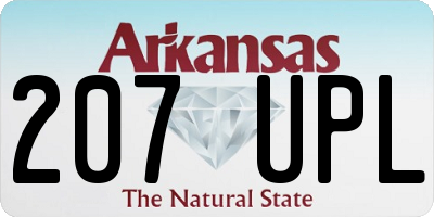 AR license plate 207UPL