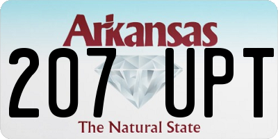 AR license plate 207UPT