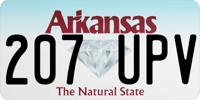 AR license plate 207UPV