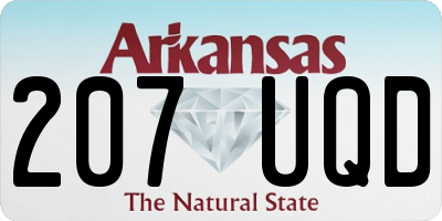AR license plate 207UQD