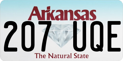 AR license plate 207UQE