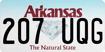 AR license plate 207UQG