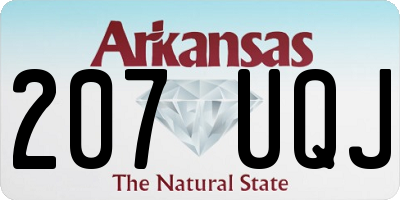 AR license plate 207UQJ